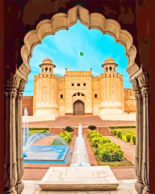 Lahore Pakistan paint by numbers