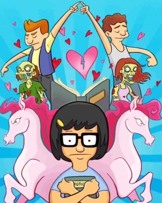 Aesthetic Tina Belcher paint by numbers