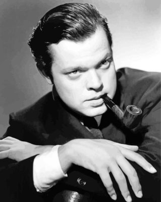 Black And White Orson Welles paint by numbers