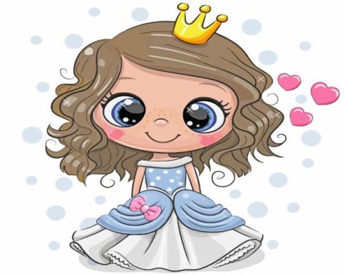 Cute Princess paint by numbers