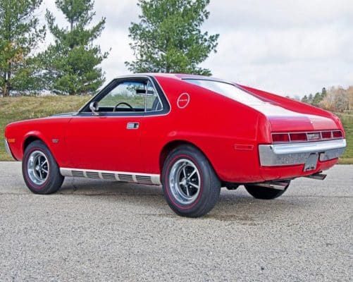 Red Amx Car paint by numbers