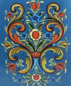 Rosemaling paint by numbers