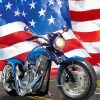 American Motorcycle paint by numbers