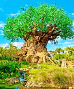 Disney Animal Kingdom Theme Park paint by numbers