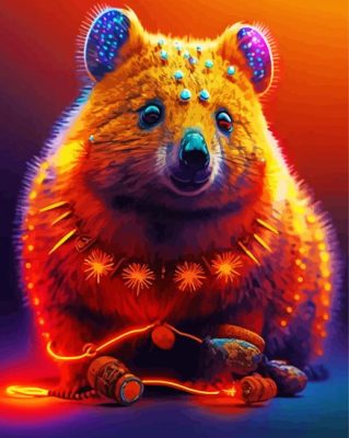 Quokka Art painting by numbers