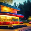 Aesthetic Diner paint by numbers
