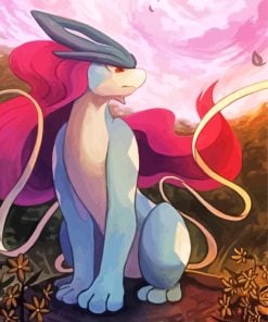 Suicune Pokemon Paint By Numbers