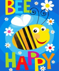 Bee Happy paint by numbers
