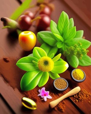Herbal Culinary Supplement paint by numbers