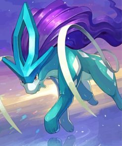 Suicune Art Paint By Numbers