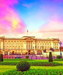 Buckingham Palace Sunset Paint By Numbers
