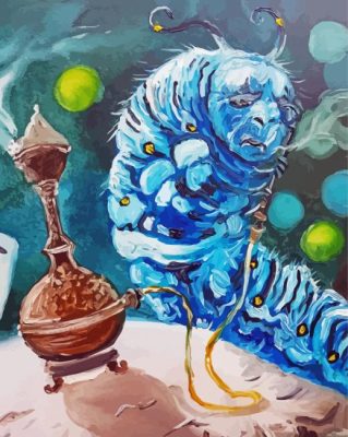 Hookah Caterpillar Paint By Numbers 