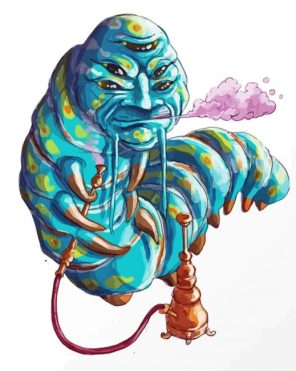 Aesthetic Hookah Caterpillar Paint By Numbers