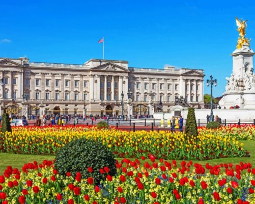 Buckingham Palace Buildings paint by numbers