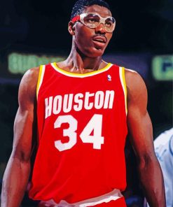 Hakeem Olajuwon Basketballer Paint By Numbers