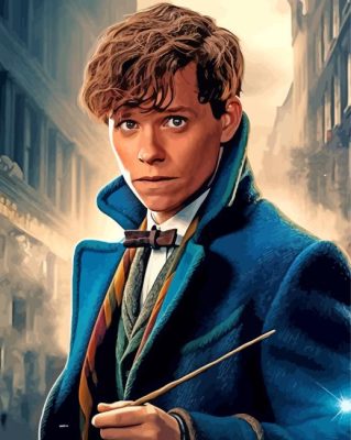 Newt Scamander Character Paint By Numbers - Numeral Paint Kit