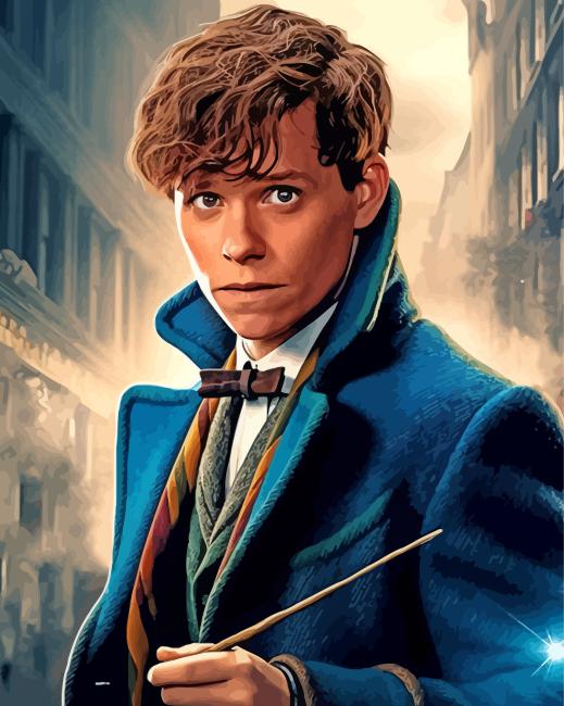 Newt Scamander Character Paint By Numbers - Numeral Paint Kit