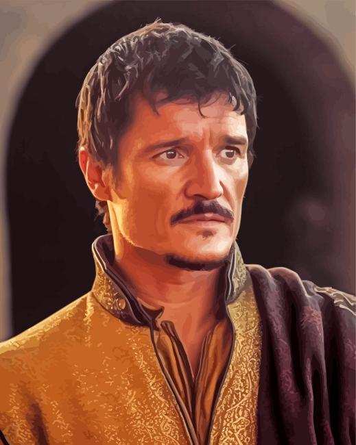 GOT Pedro Pascal Paint By Numbers - Numeral Paint Kit