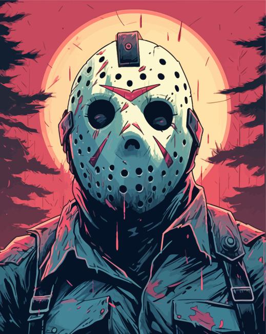 Jason Voorhees Art Paint By Numbers - Numeral Paint Kit