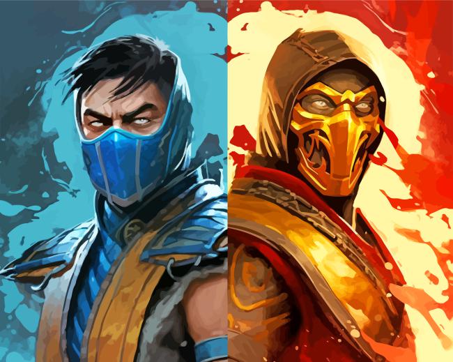 Mortal Kombat Paint By Numbers - Numeral Paint Kit