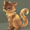 Stylized cat paint by numbers