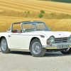 white Triumph TR4A Paint By Numbers