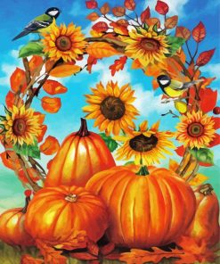 Autumn Wreath paint by numbers