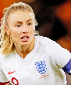 English Footballer Leah Paint By Numbers