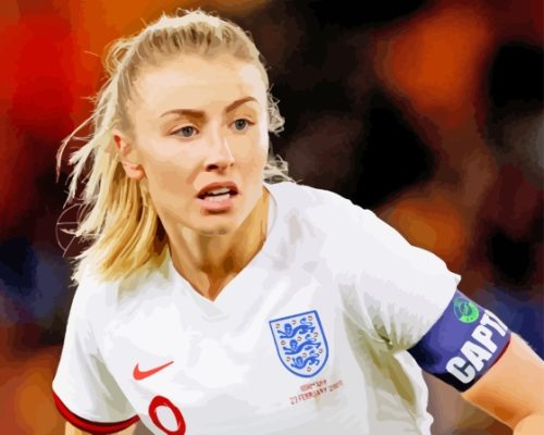 English Footballer Leah Paint By Numbers