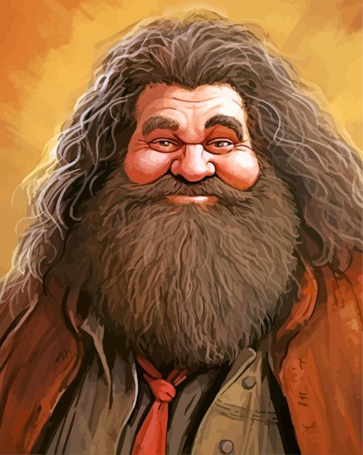 Rubeus Hagrid Art Paint By Numbers - Numeral Paint Kit