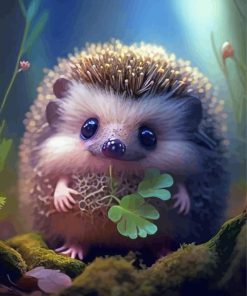 Cute Hedgehog Paint By Numbers
