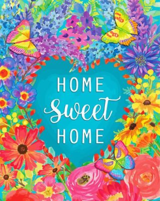 Home sweet home paint by numbers