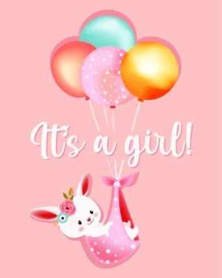 It is a Girl  Paint By Numbers 