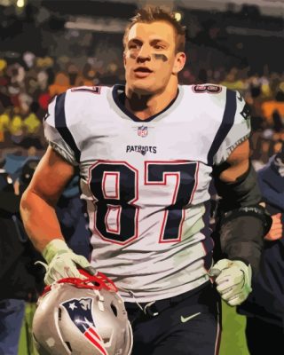 Rob Gronkowski Paint By Numbers 