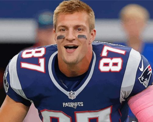 The Footballer Rob Gronkowski Paint By Numbers