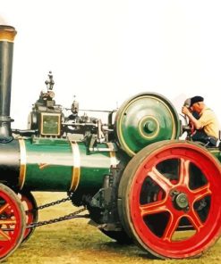 Vintage Traction Engine Paint By Numbers