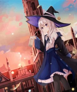 Elaina Anime Girl Paint By Numbers