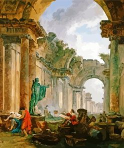 Imaginary View Of The Grand Galery Paint By Numbers