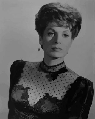Monochrome Maureen OHara Paint By Numbers