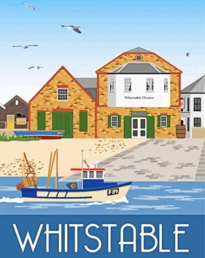 Whitstable Poster Paint By Numbers