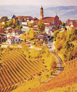 Treiso Piedmont Italy Paint By Numbers