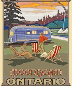 Aesthetic Moonbeam Township Paint By Numbers