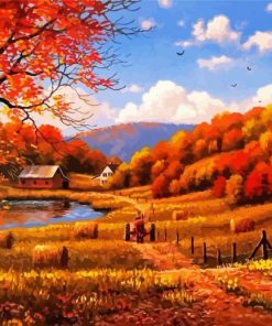 Fall Scene Paint By Numbers