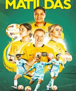 Matildas Soccer Team Paint By Numbers