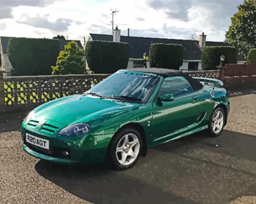 Aesthetic MGF Car Paint By Numbers 