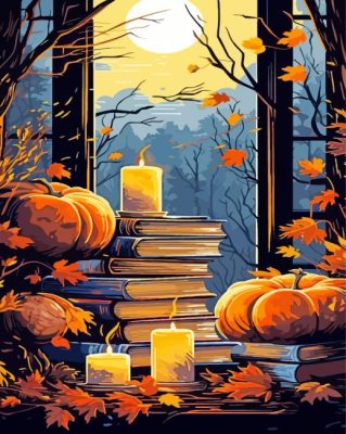 Autumn Books Paint By Numbers