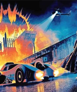 Batmobile Animation Paint By Numbers