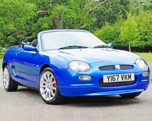Blue MGF Paint By Numbers 