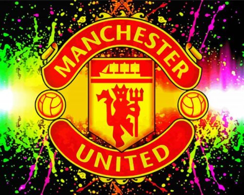 Colorful Manchester United Emblem Paint By Numbers