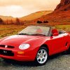 Red MGF Car Paint By Numbers